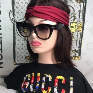 NEW Authentic Tom Ford Black Cat-Eye Sunglasses TF940 01B